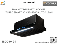 Máy hút mùi âm tủ Kocher TURBO SMART 3D X3D-350D AUTO CLEAN
